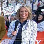 Dylan’s white eyelet short coat on Today