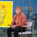 Ed Sheeran’s brown sneakers on Good Morning America