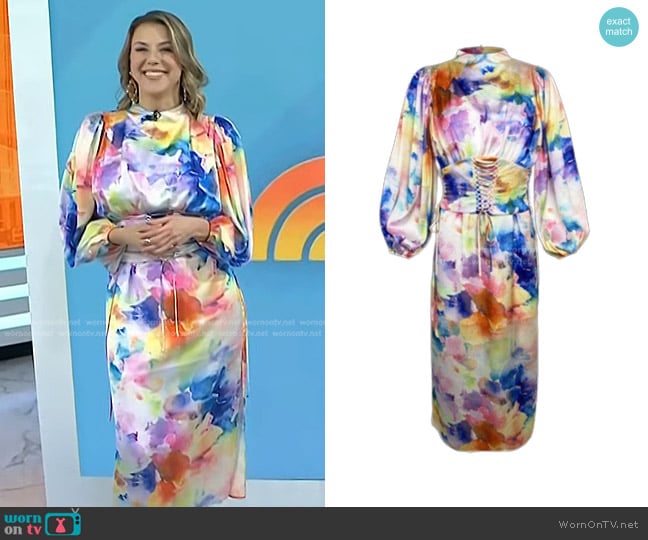 Elliatt Multicolor Dress worn by Jodie Sweetin on Today