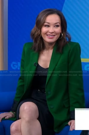 Eva’s green blazer on Good Morning America