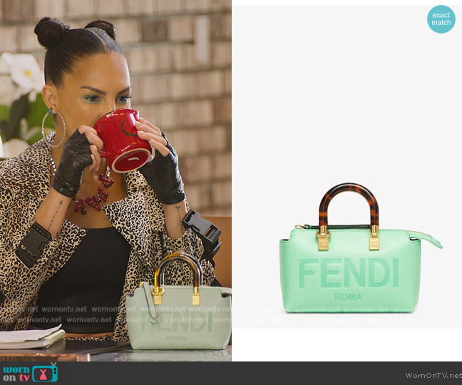 WornOnTV: Amanza's mint green Fendi bag on Selling Sunset | Smith | Clothes and Wardrobe TV