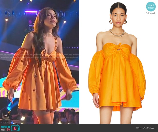 For Love & Lemons Saint Lucia Mini Dress worn by Gina Miles on The Voice