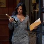 Gabi’s grey space dye polo dress on Days of our Lives