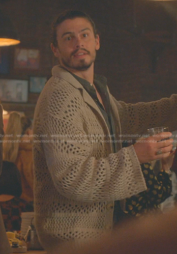 Gael's crochet cardigan on Good Trouble
