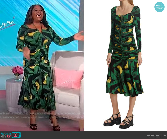 WornOnTV: Sherri’s banana leaf print dress on Sherri | Sherri Shepherd ...