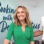 Giada De Laurentiis’s green v-neck dress on Access Hollywood