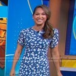 Ginger’s blue floral dress on Good Morning America