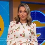 Ginger’s white floral dress on Good Morning America