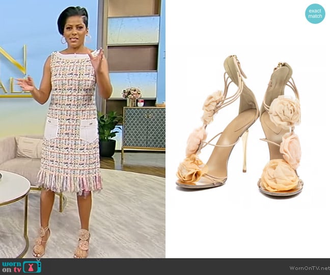  Leather Sandal Giuseppe Zanotti worn by Tamron Hall on Tamron Hall Show