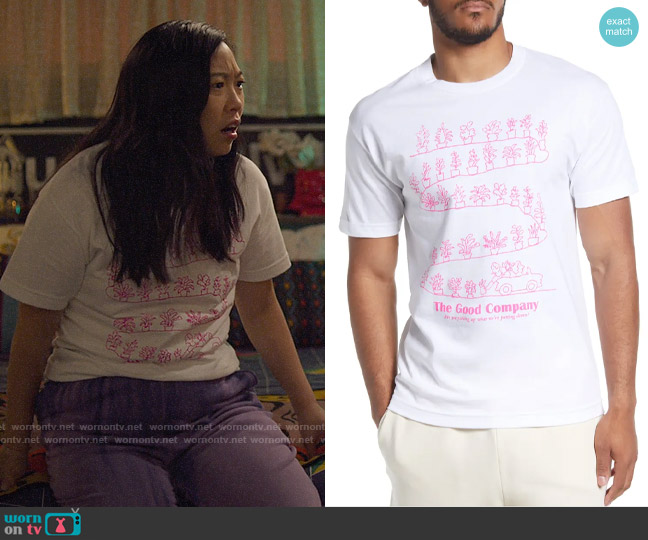 The Good Company Pick Up Tee worn by Nora Lum (Awkwafina) on Awkwafina is Nora From Queens