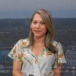 Ginger's floral wrap top on Good Morning America