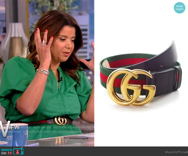 WornOnTV: Ana’s green puff sleeve dress on The View | Ana Navarro ...