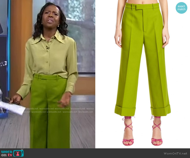 WornOnTV: Deborah’s green shirt and pants on Good Morning America ...