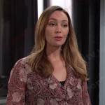 WornOnTV: Talia's red lace underwear on Days of our Lives