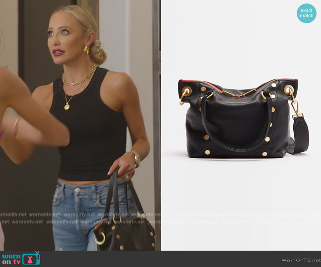 WornOnTV: Mary’s black leather tote on Selling Sunset | Mary Fitzgerald ...