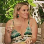 Heather’s green tie dye cutouts dress on The Real Housewives Ultimate Girls Trip