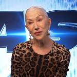 Helen Mirren’s leopard print dress on E! News