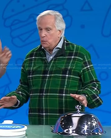 Henry Winkler’s green plaid shirt on Today