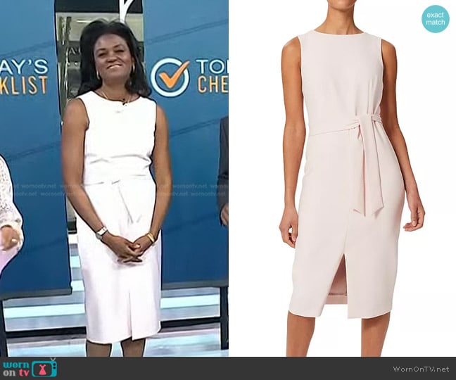 WornOnTV: Dr. Angela Lamb’s pale pink tie waist dress on Today ...