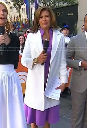 Hoda's white coat on Today