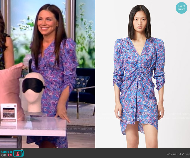 Isabel Marant Aliniza Printed Dress worn by Gretta Monahan on The View