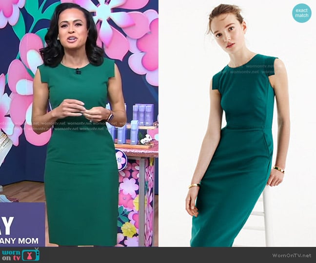 J. Crew Resume Dress worn by Linsey Davis on Good Morning America