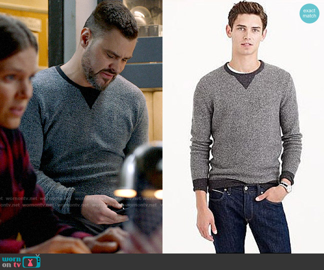 J. Crew Lambs Wool Sweater worn by Adam Ruzek (Patrick John Flueger) on Chicago PD