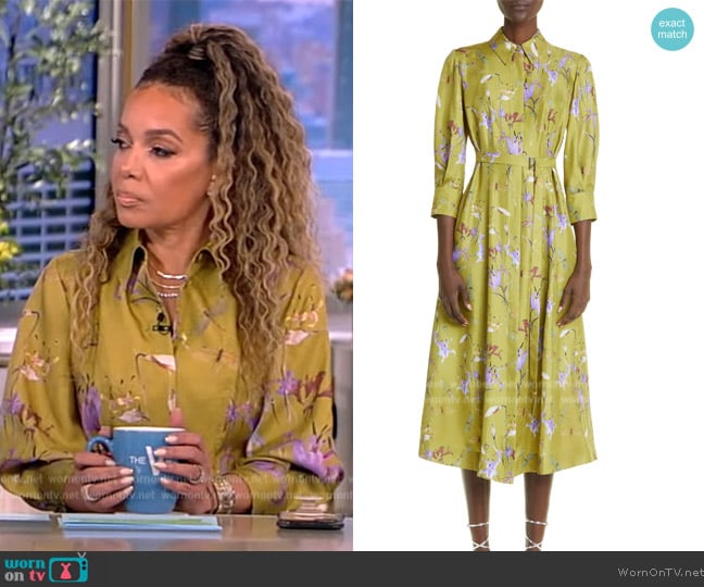 WornOnTV: Sunny’s green floral print shirtdress on The View | Sunny ...
