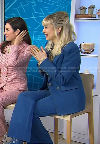 Jaspre Guest’s denim pant suit on Today