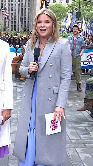 Jenna’s grey double breasted coat on Today