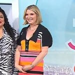 Jenna’s multicolor striped polo dress on Today