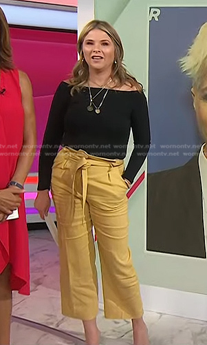 Jenna’s yellow cropped pants on Today