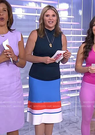 Jenna Bush's colorblock skirt by Today