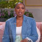 Jennifer’s oversized denim jacket on The Jennifer Hudson Show