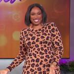 Jennifer’s leopard print dress on The Jennifer Hudson Show