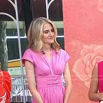 Jenny Bailly’s pink double buckle belt dress on Today