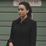 Jess Jordan’s black coat on Succession