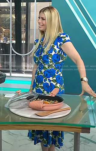 Jill's floral cap sleeve dress on Today