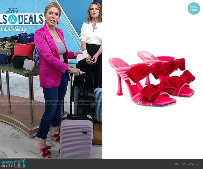 Jimmy Choo Flaca Slide Sandal worn by Jill Martin on Today