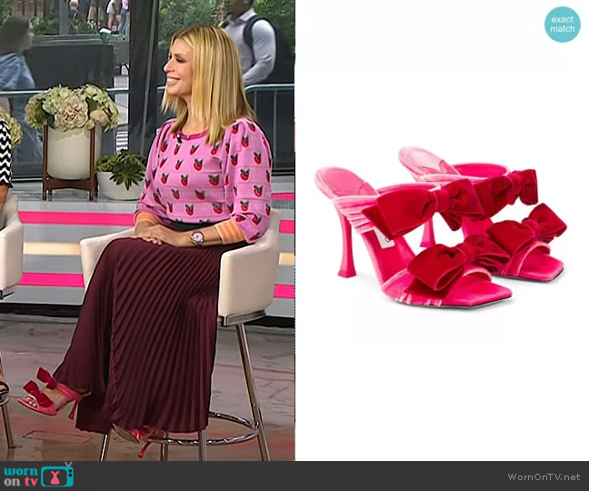Jimmy Choo Flaca Slide Sandal worn by Jill Martin on Today