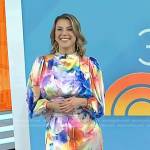 Jodie Sweetin’s multicolor tie dye dress on Today