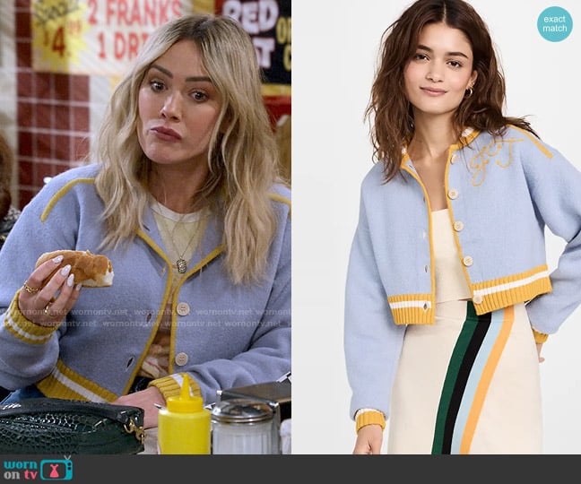 JoosTricot Felt Bomber worn by Sophie (Hilary Duff) on How I Met Your Father