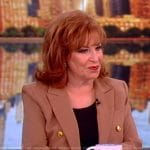 Joy’s brown double breasted blazer on The View