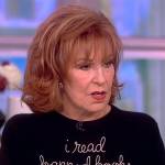 Joy’s I read banned books sweater on The View