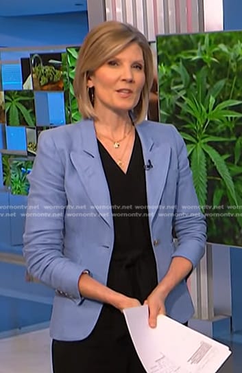 Kate Snow's blue blazer on NBC News Daily