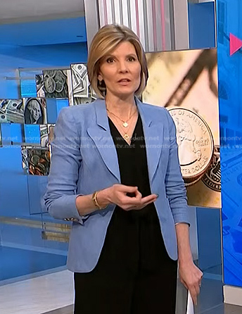 Kate Snow’s blue blazer on NBC News Daily