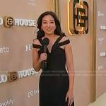 Kathy Park’s black pleated gown on NBC News Daily