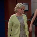 Kayla’s zig zag knit dress and yellow carigan on Days of our Lives