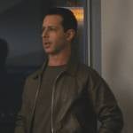 Kendall’s brown leather jacket on Succession