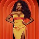 Kenya’s orange promo dress on The Real Housewives of Atlanta